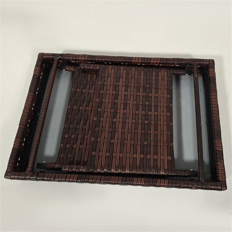 Weather-Resistant PE Wicker Coffee Table For Outdoor image number 5