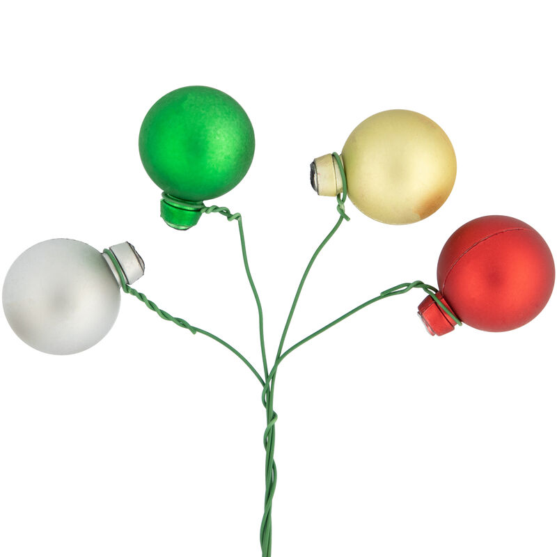 6.75" Traditional Colors Shatterproof Ball Ornament Christmas Pick image number 7
