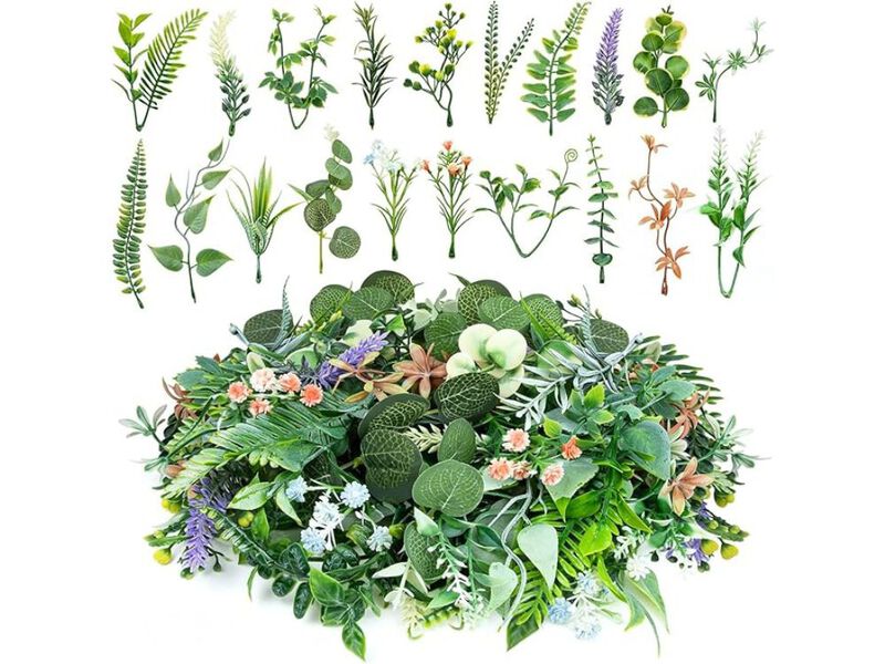 40 Piece Green Artificial Hanging Flowers Wedding Centerpiece Decor image number 0
