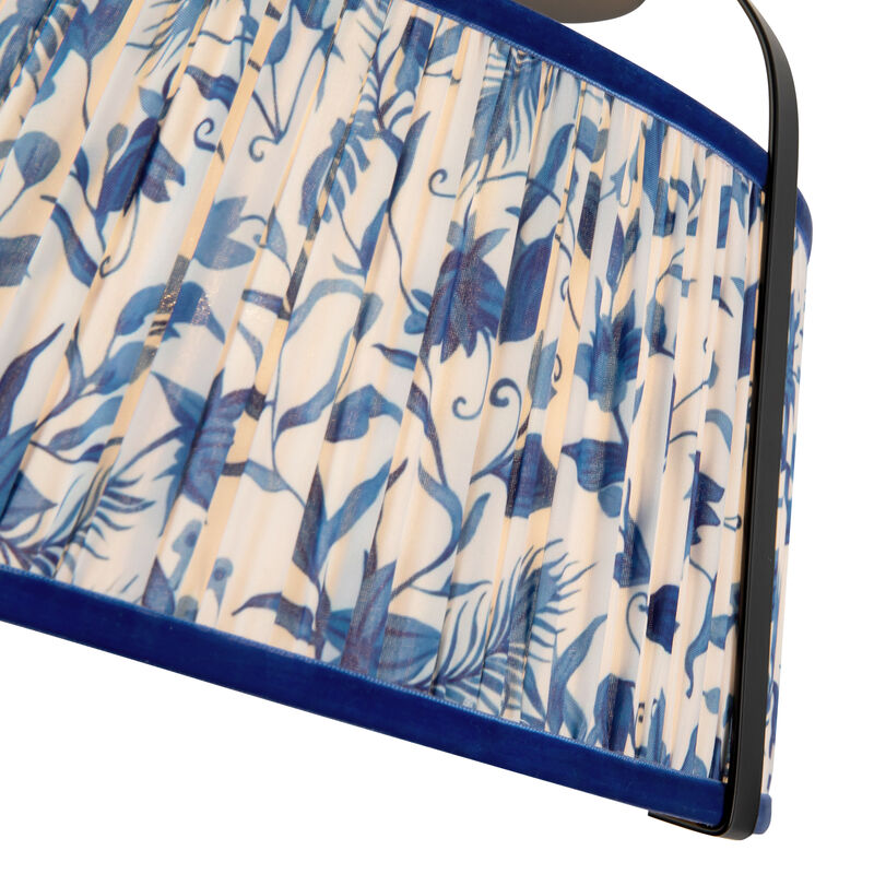 Scout 13 in Semi Flush Mount with Patterned Pleated Shade image number 3