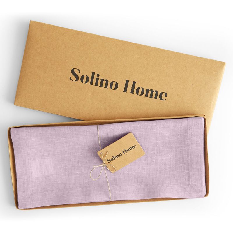 Solino Home 100% Pure Linen Table Runner - Athena