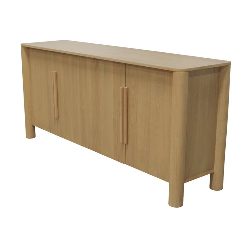 Alpine Furniture Hudson Sideboard, Light Oak image number 4