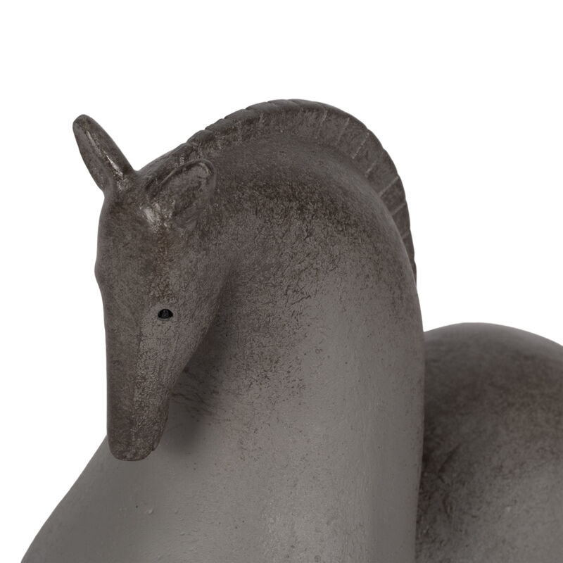 12" Curved Horse, Grey image number 4