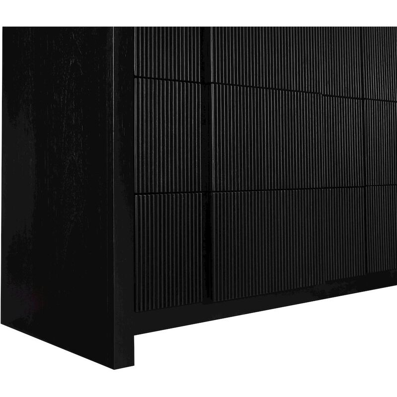 Meridian Furniture Fluted Black Dresser