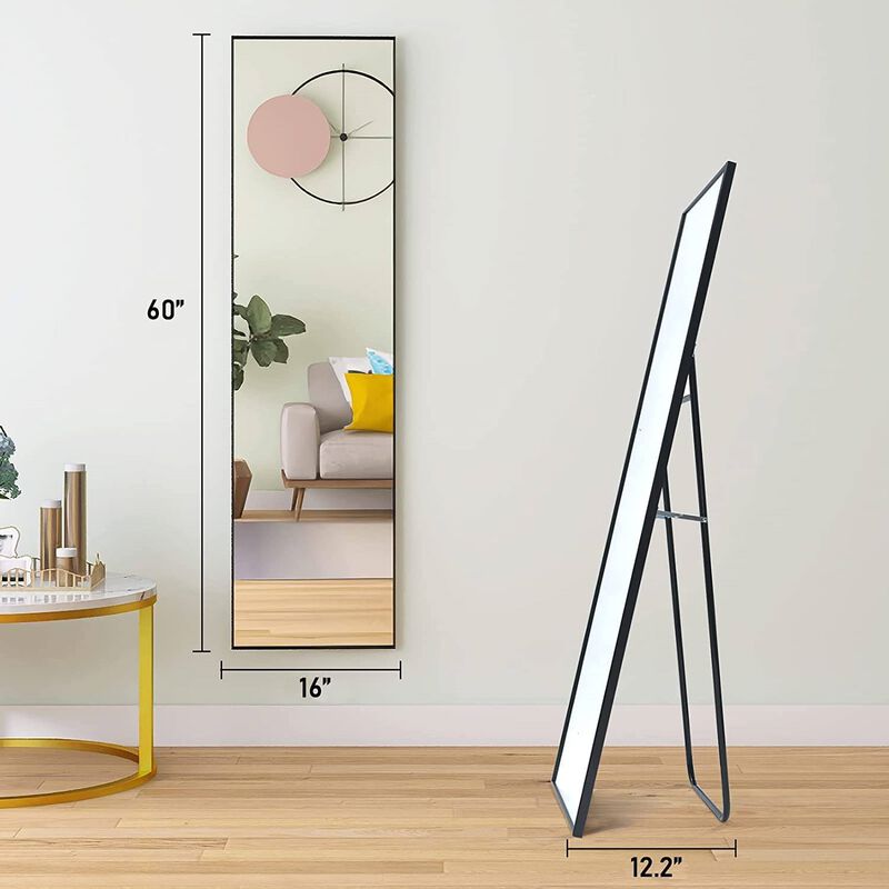 Contemporary Full Body Mirror – Free-Standing or Wall Mounted