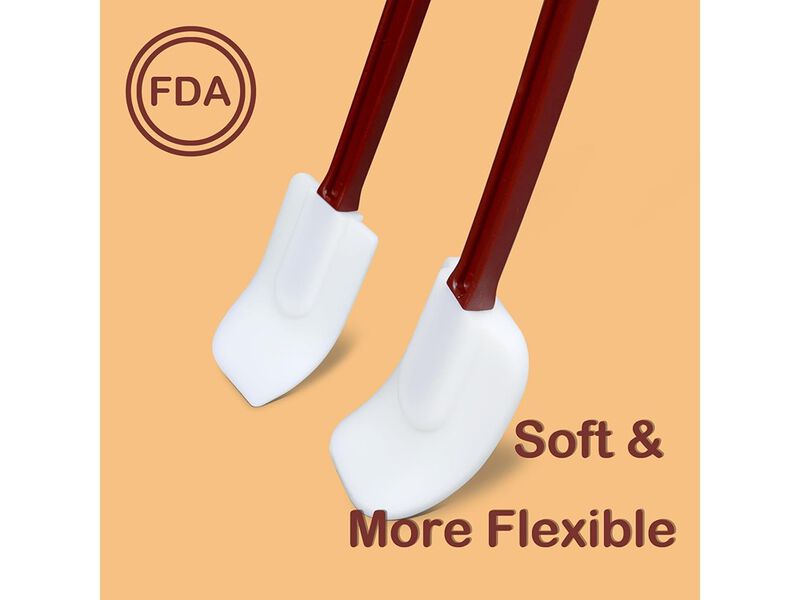 KSIFJRTO Silicone Spatulas Heat Resistant.Commercial Spatula for Cooking