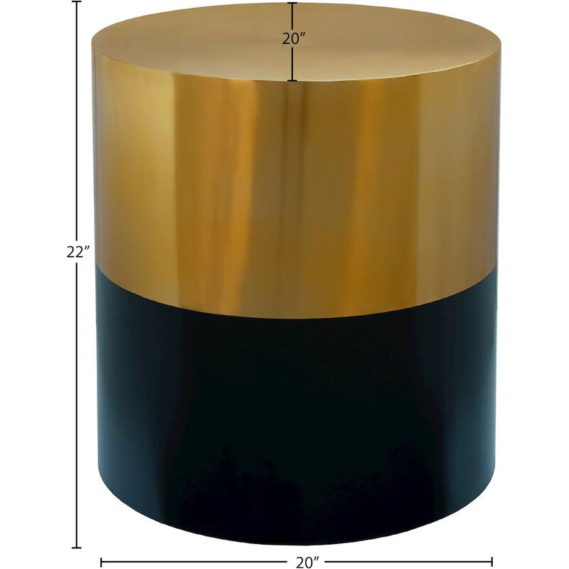 Meridian Furniture Sun Black / Gold End Table