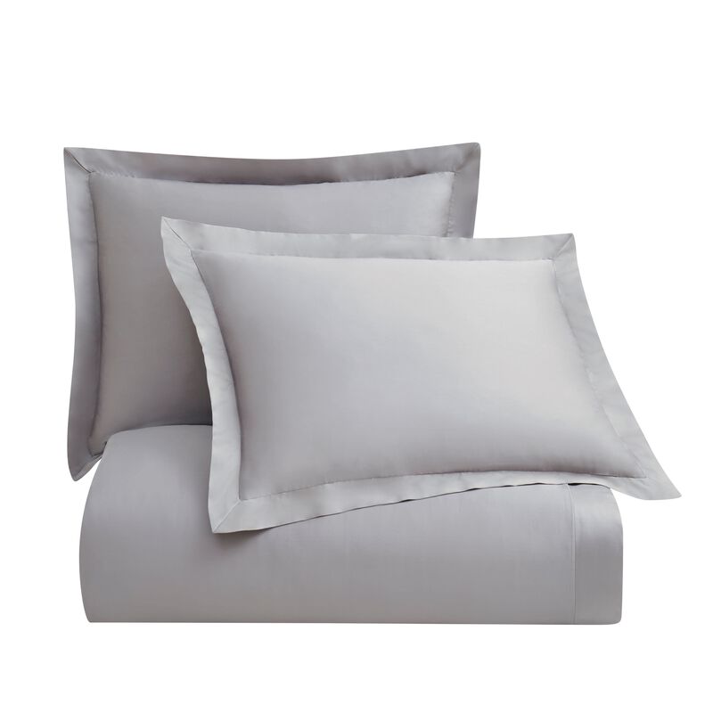 Eucalyptus Gray Queen Duvet Cover Set image number 0