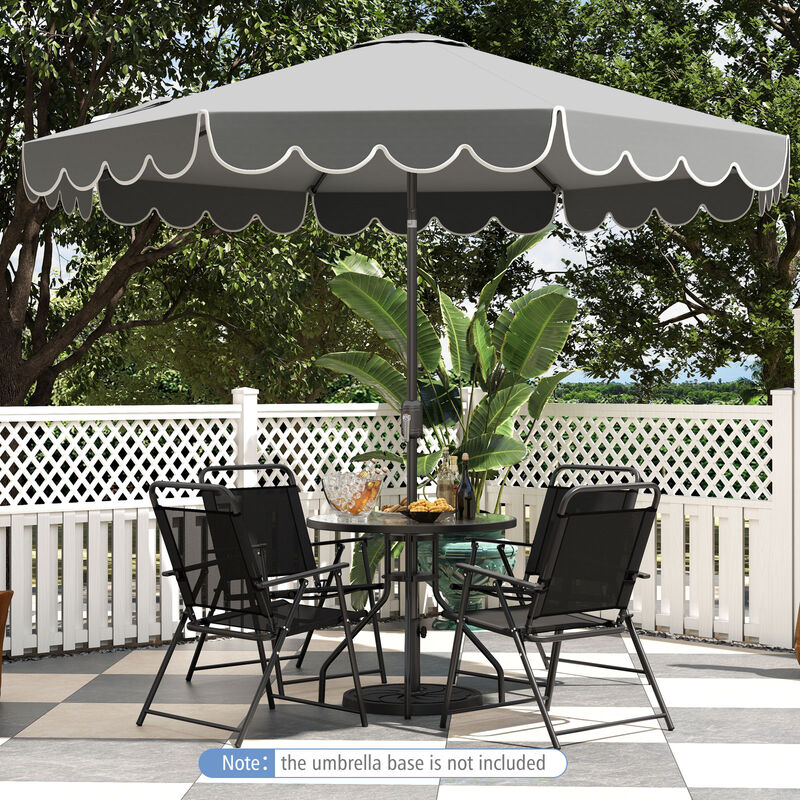 Outdoor Crank Tilt Umbrella &ndash; Adjustable Market Shade for Patio or Backyard image number 1