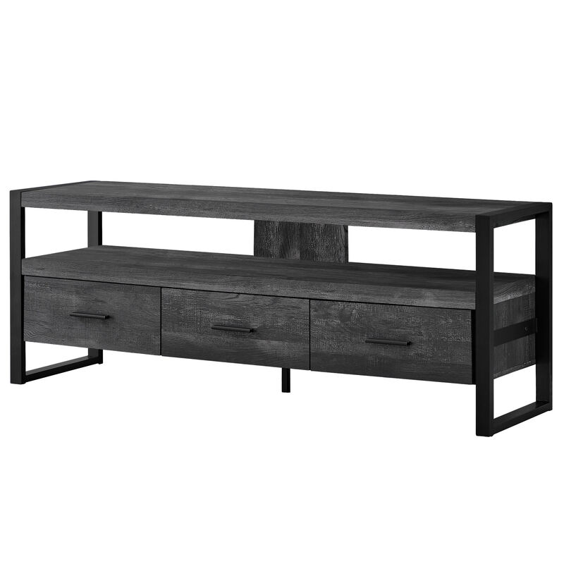 Enclosed Storage TV Stand with Cabinets &ndash; Stylish Entertainment Center for Organization and Display