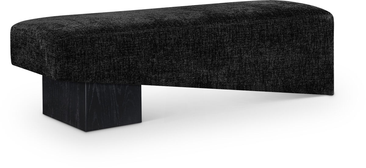 Meridian Furniture Alora Black Fabric Bench