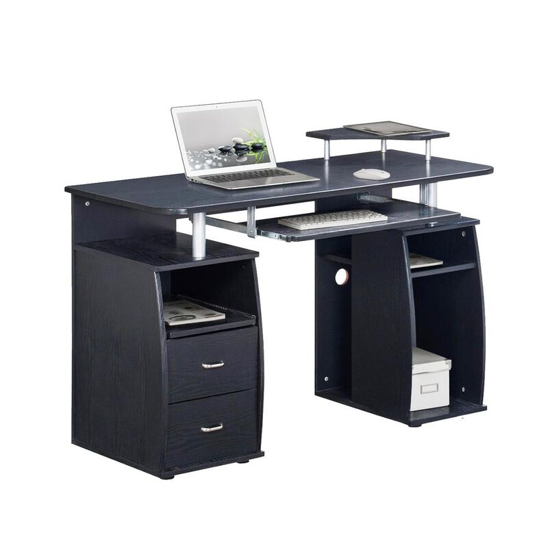 Techni Mobili Complete Computer Workstation Desk With Storage. Color: Espresso