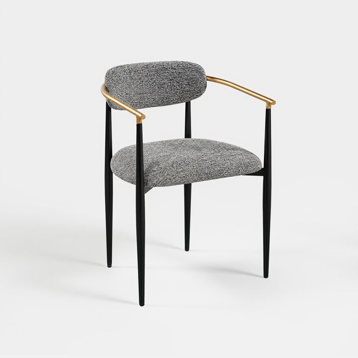 COLAMY MATRIX 19.5'' Upholstered Dining Chairs with Arms