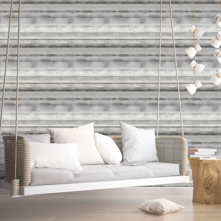 Atmosphere Skye Stripe Silver Grey Wallpaper G78265