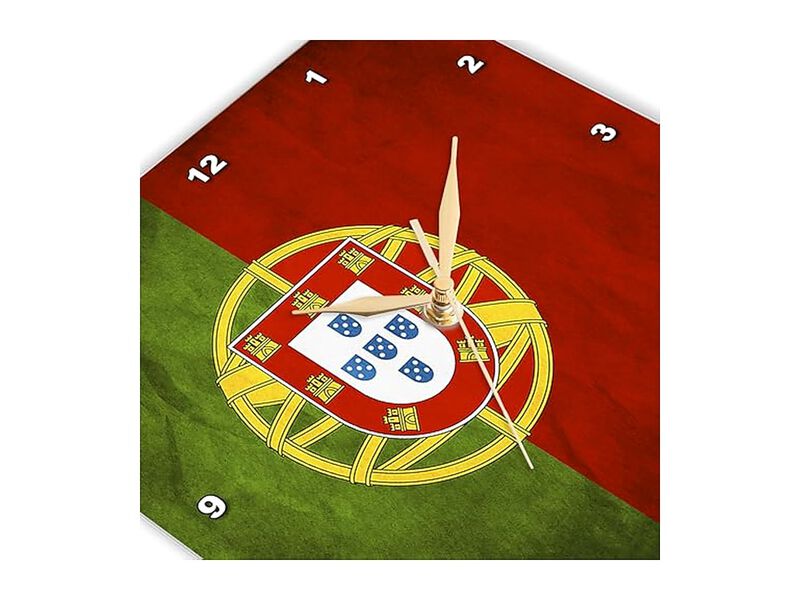 Portugal Flag Wall Clock 10 Inch Home Decor image number 3