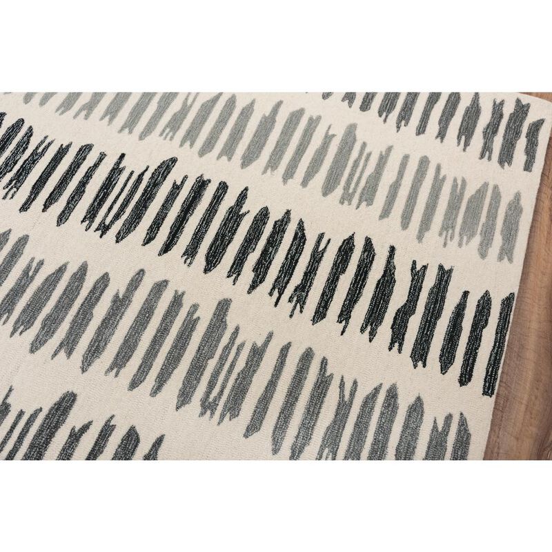 Rivera Gray 5' x 8' Hand-Tufted Rug