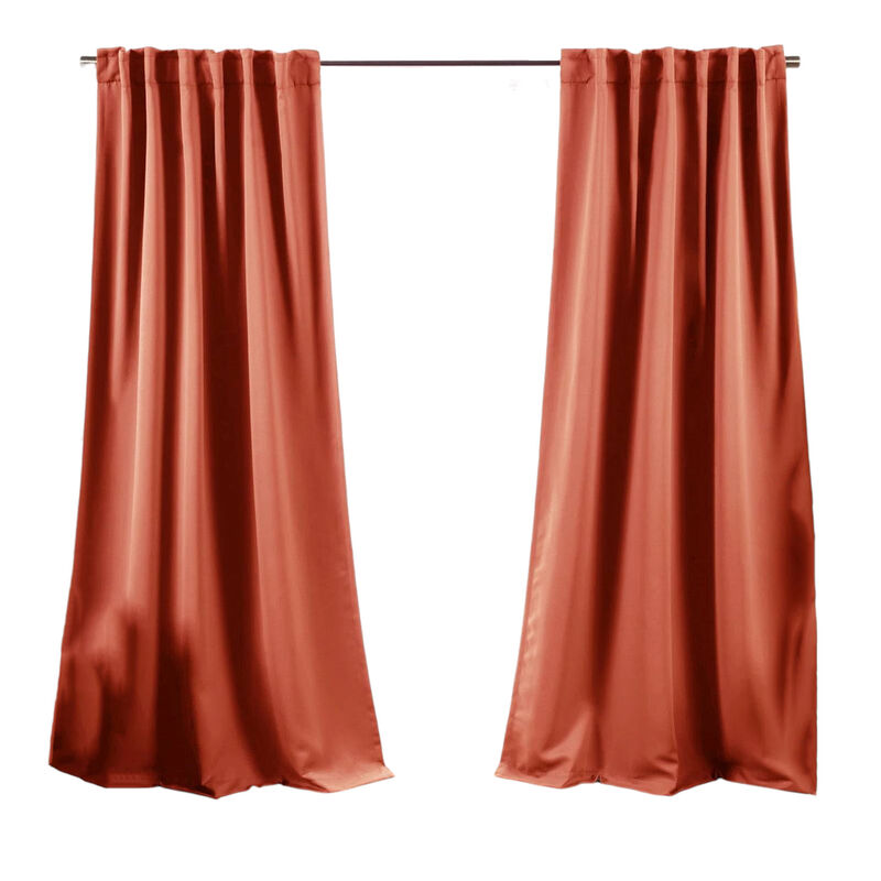 Blackout Window Curtains – Set of 2 Room Darkening Thermal Panels
