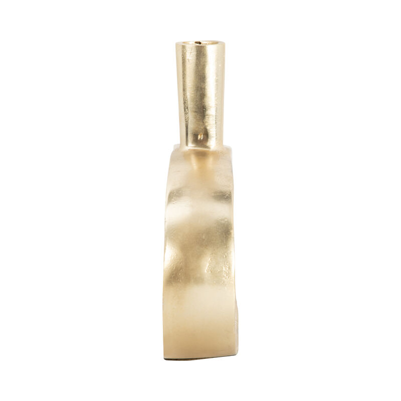 Metal 10" Tribal Cut Out Vase image number 3