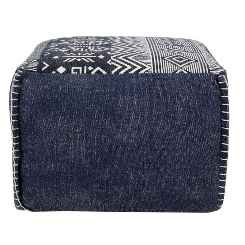 Comfortable Cotton Floor Ottoman for Living Room and Bedroom Decor