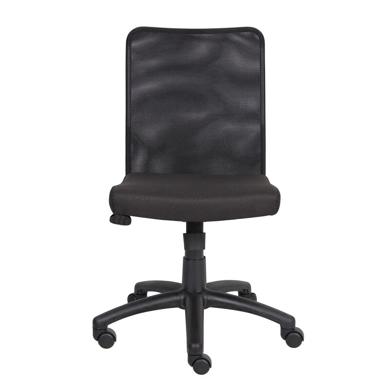 NorStarBoss Office Products Budget Mesh Task Chair without Arms in Black
