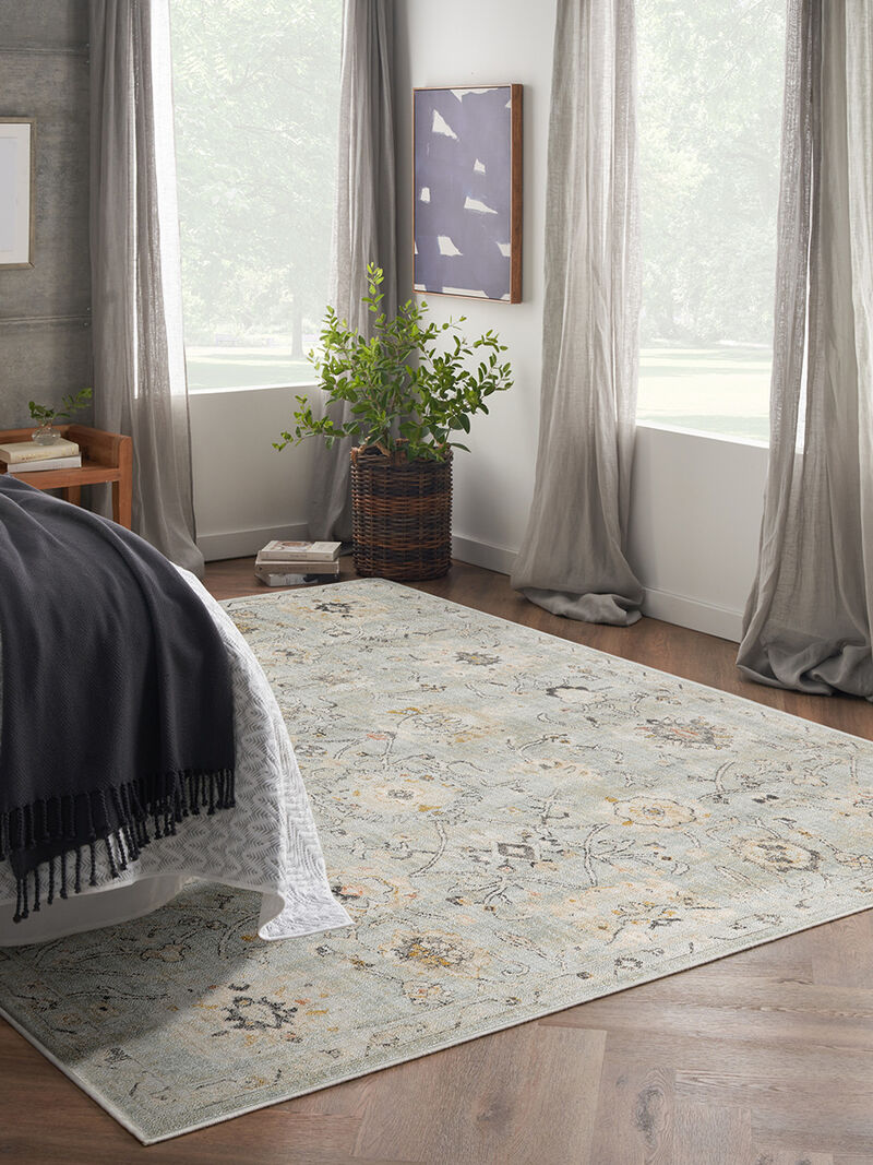 Oushak Home OUS01 Mint 8' x 9'10" Rug image number 6