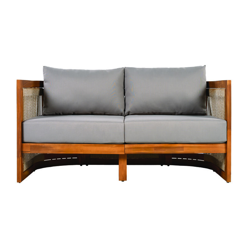 Merax 4-Piece Patio Seating Group Acacia Wood Outdoor Furniture Set