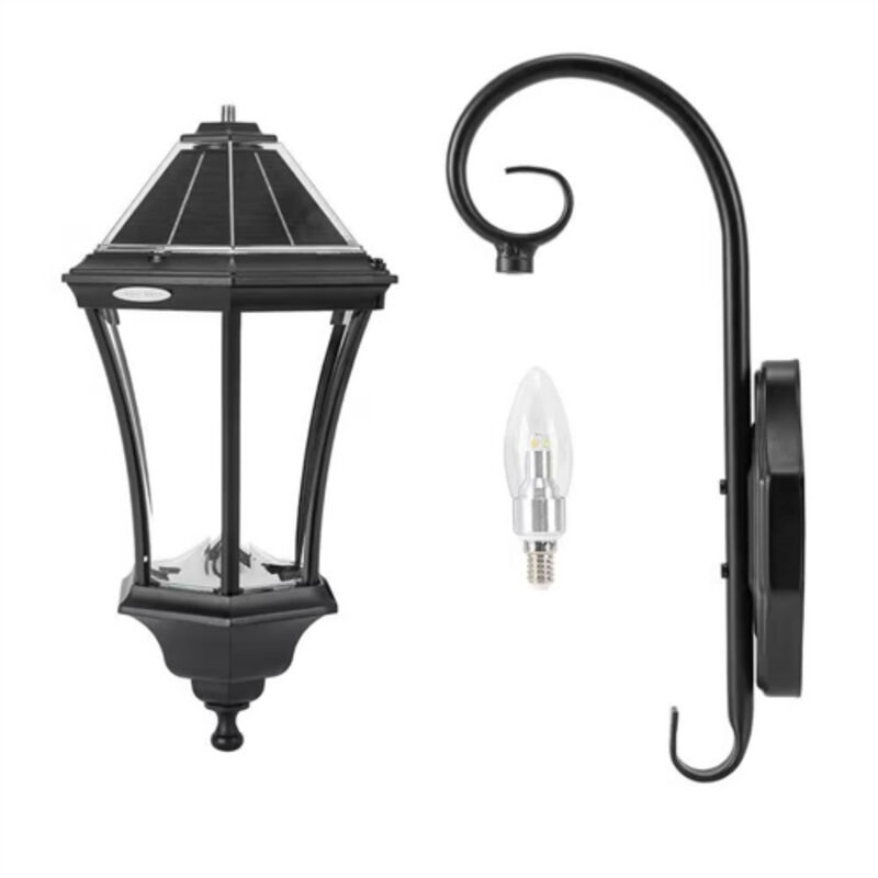 Outdoor Farmhouse Solar Wall Light 150 Lumens for Porch or Garden Lighting