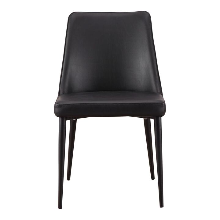 Moe&rsquo;s Lula Dining Chair Black Vegan Leather-M2