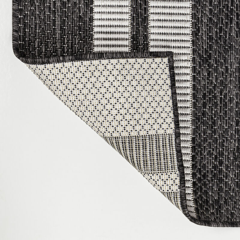 Odette Modern Geometric Abstract Two-Tone Indoor/Outdoor Area Rug