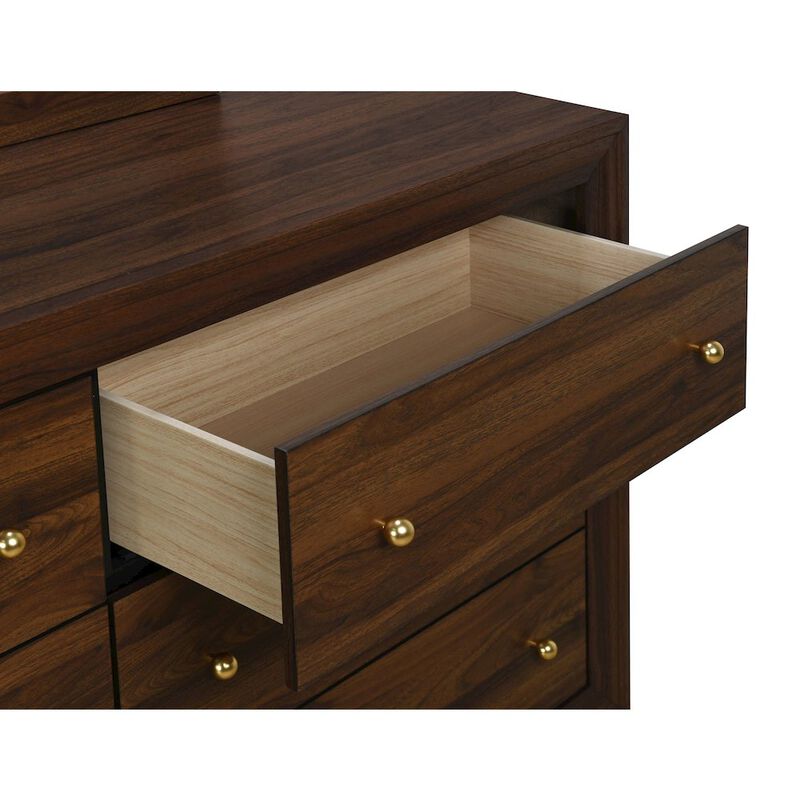 Coaster Co. of America Welsley 6-drawer Dresser Cabinet Walnut image number 3
