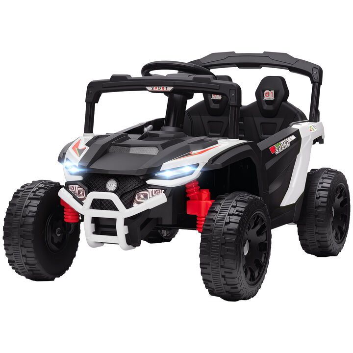 BreeBe 12V Kids Ride On Truck, Battery Powered Electric UTV Vehicle with Rear Suspension, Remote Control
