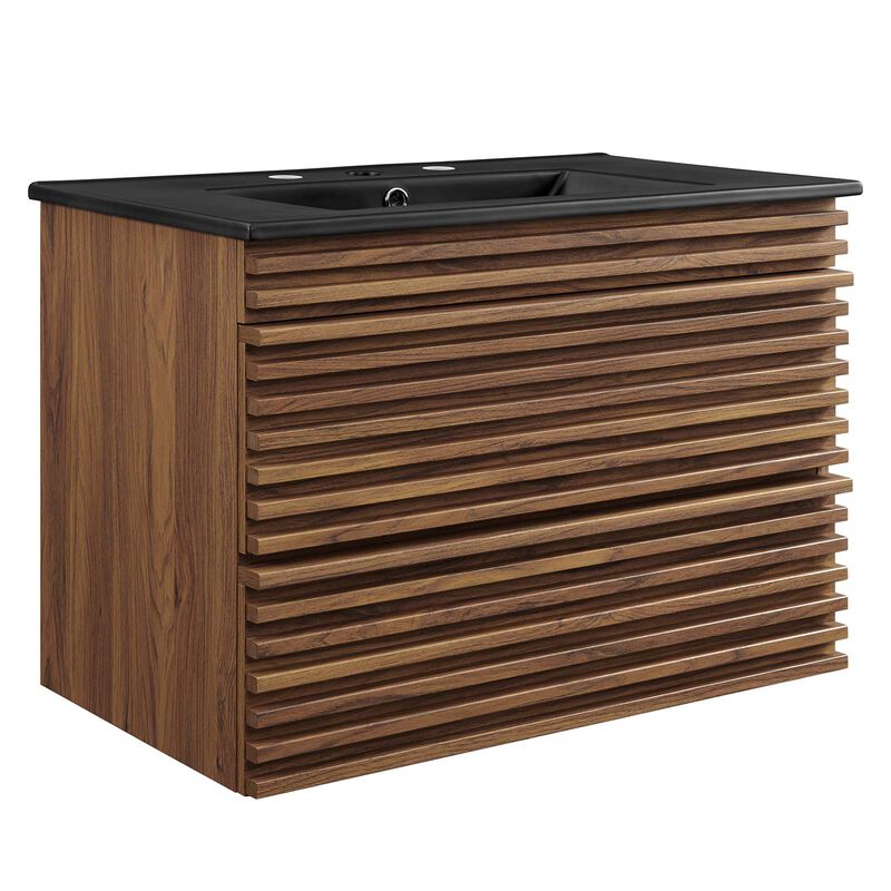 Render 30" Wall-Mount Bathroom Vanity image number 2