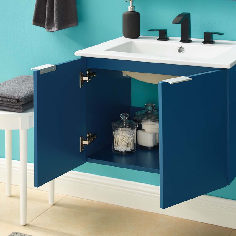 Maybelle 24" Wall-Mount Bathroom Vanity image number 1