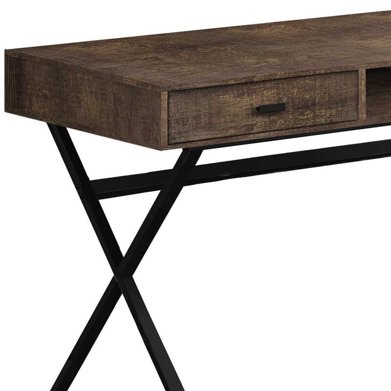 Wooden Computer Desk with Dual Storage Drawers &ndash; Study & Office Table