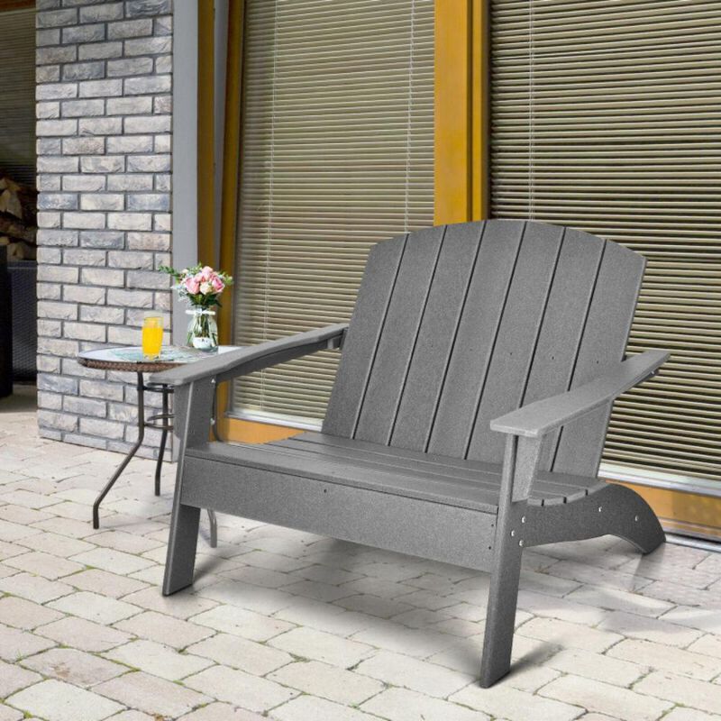 Hivvago HDPE Patio Adirondack Chair for Porch Garden Backyard