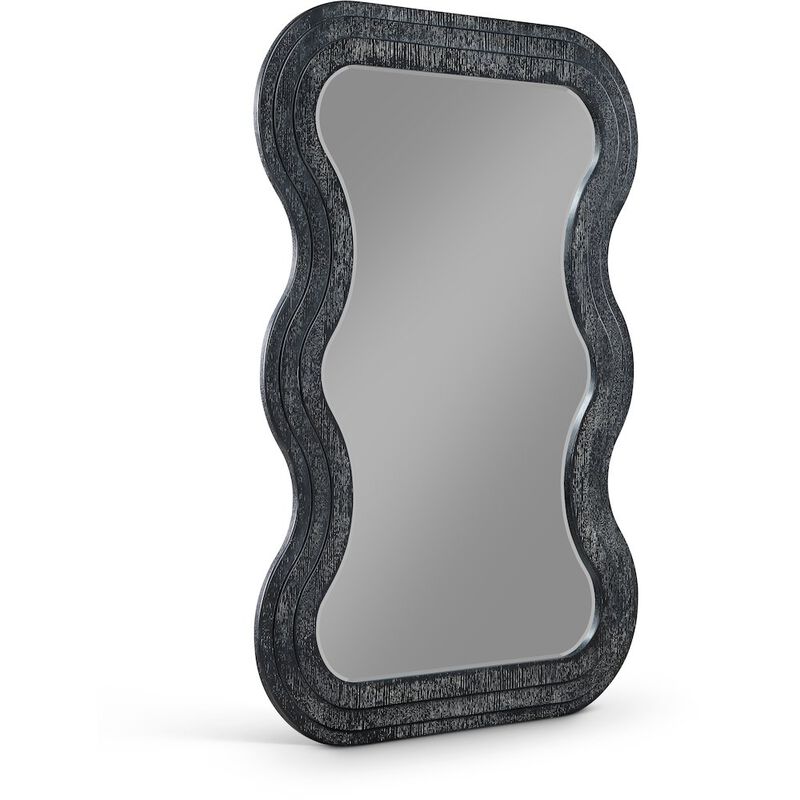 Meridian Furniture Bellagio Black Oak Veneer Mirror