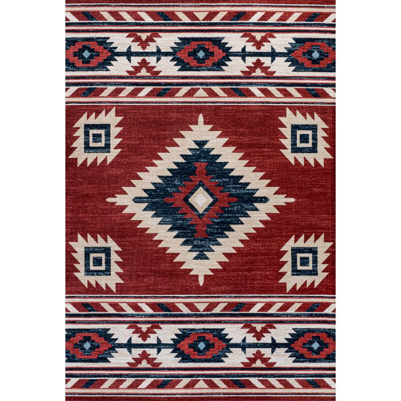 Serape Medallion Southwestern Area Rug