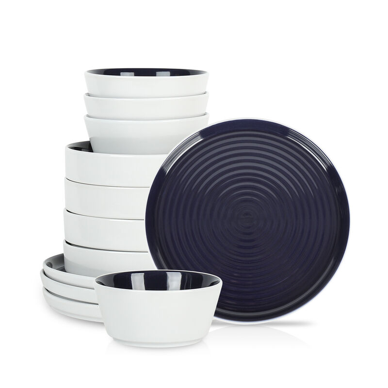 Stone Lain Elica Stoneware 12 Piece Dinnerware Set