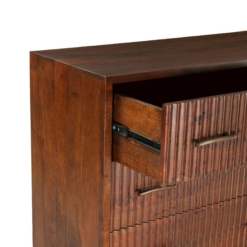 World Interiors Manhattan Retro Mid Century Wood Dresser