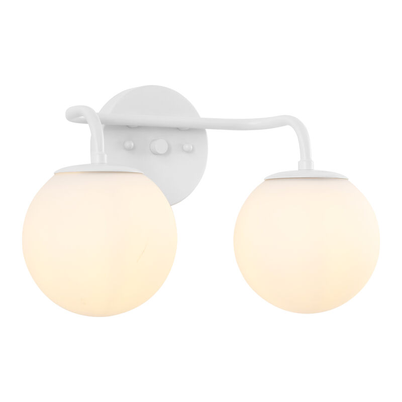 Louis Parisian Globe Metal/Frosted Glass Modern Contemporary LED Vanity Light