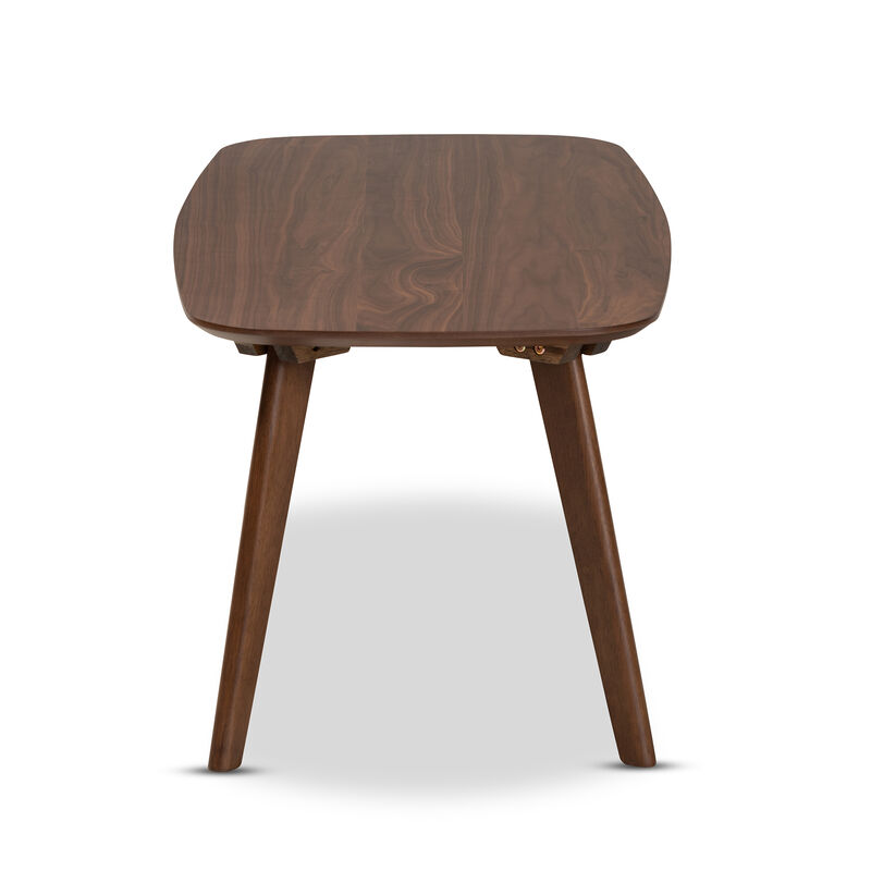 Baxton Studio Dahlia Mid Century Modern Walnut Finished Coffee Table