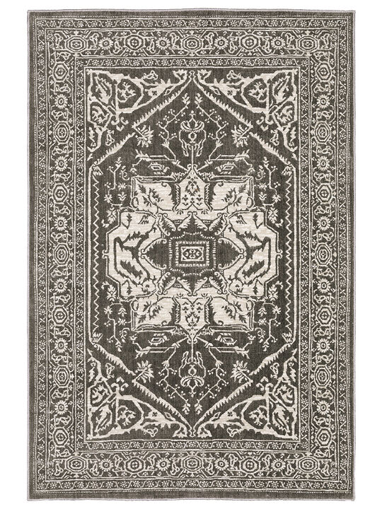 Intrigue 3'10" x 5'5" Grey Rug