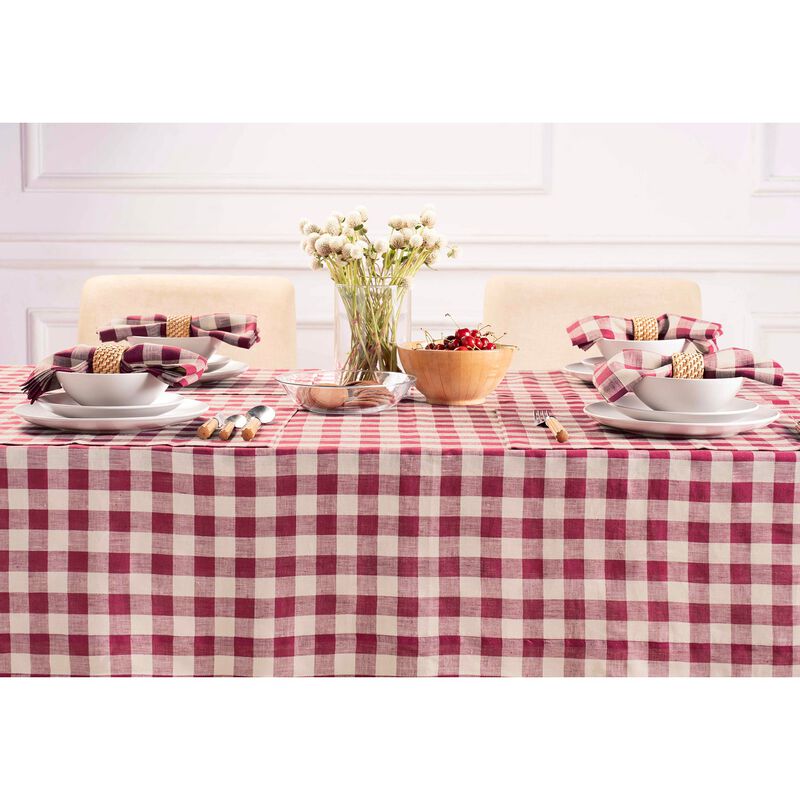 Linen Tablecloth - Morgan Check