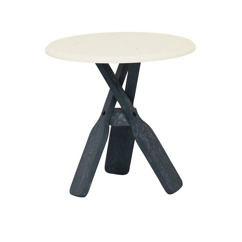 Linon Omar Side Table Blue image number 0