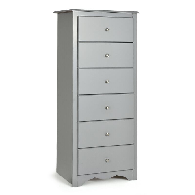 6-Drawer Chest Dresser Cabinet for Organized Clothes Storage