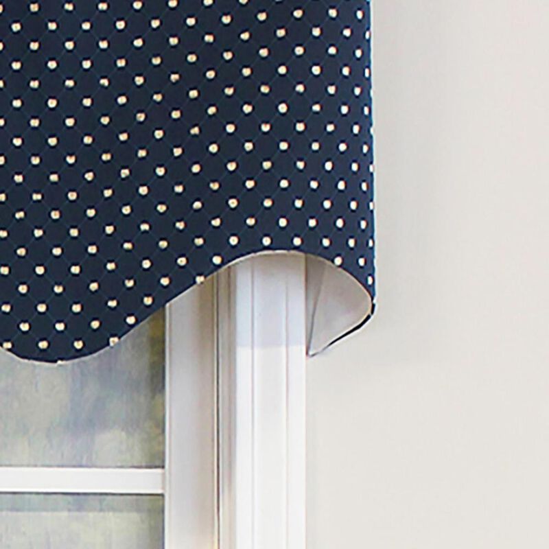 RLF Home Passat Regal Valance Red. 3" Rod Pocket 50"W x 17"L