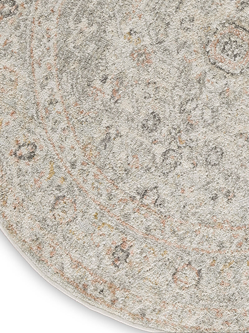 Oushak Home OUS02 Light Gray 7'10" x Round Rug