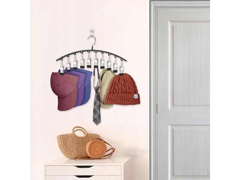 Legging Hangers For Closet Organizer, Hat Hangers For Closet 2 Pack With 10 Clip image number 1