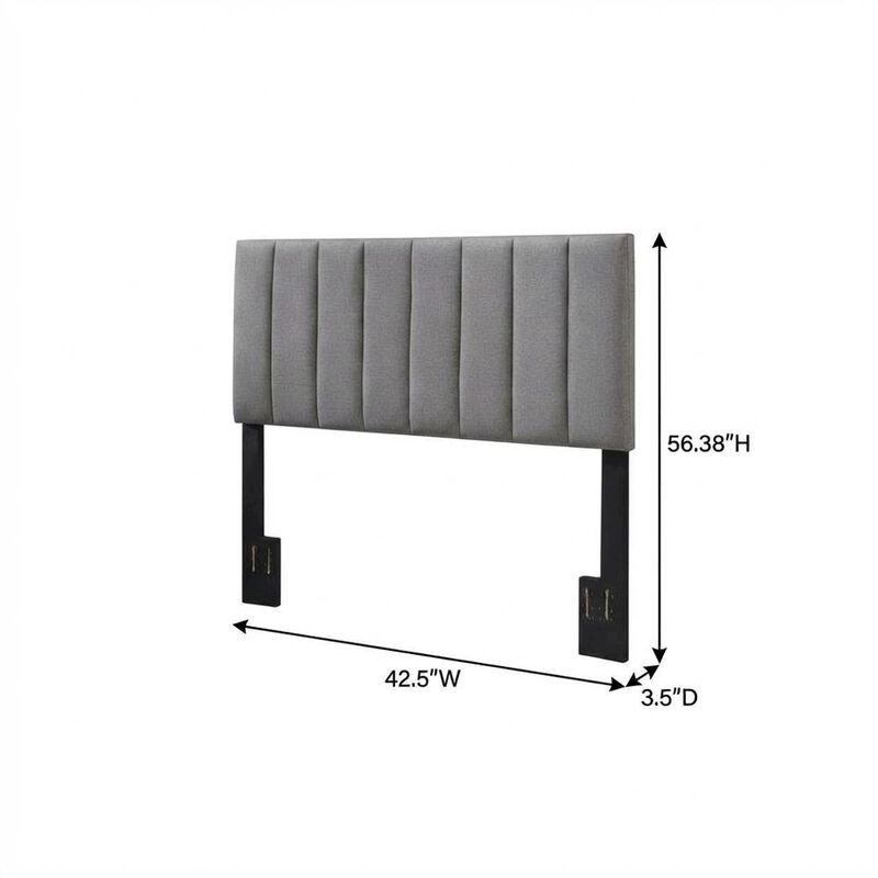 FurniFact Twin Upholstered Headboard with Padded Design for Comfortable Support image number 1