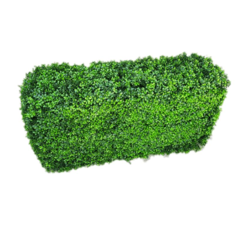 Premium Bright Long-leaf Artificial Boxwood Hedge 40"L x 20"H Commercial Grade UV Resistant image number 2